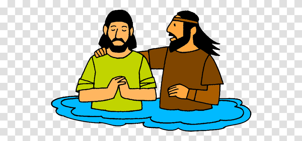 Jesus Is Baptised Clipart, Person, People, Face Transparent Png