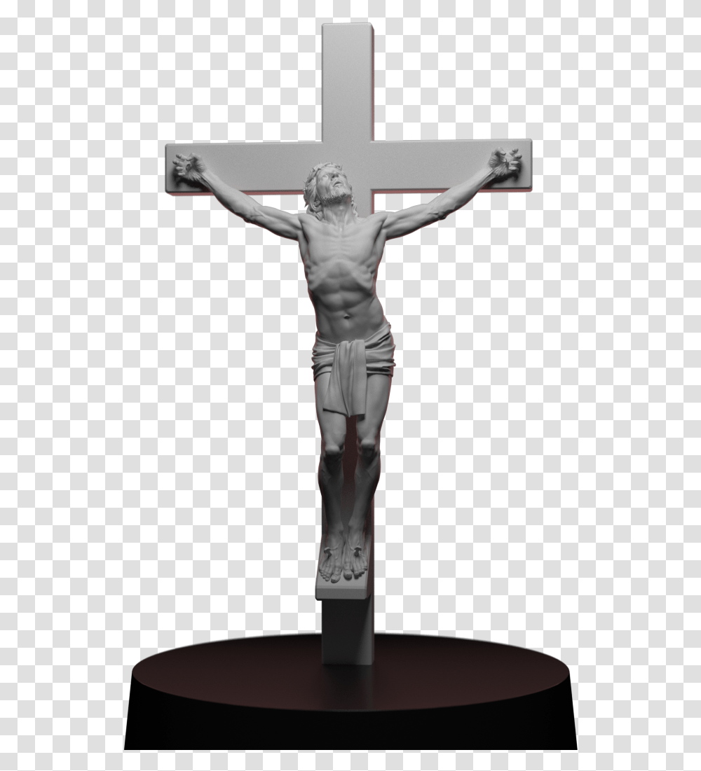 Jesus On The Cross Crucifix, Person, Human, Sculpture Transparent Png