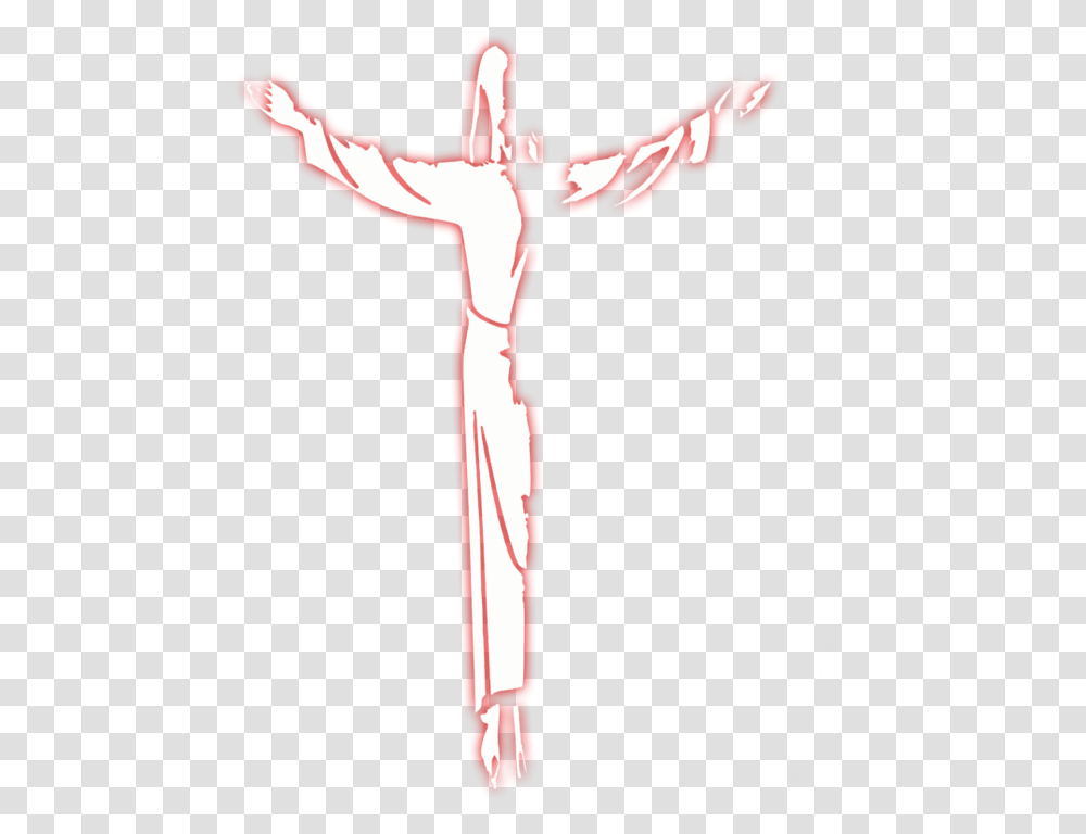 Jesus Our Risen Savior Cross Full Size Download Light, Symbol, Crucifix, Logo, Trademark Transparent Png