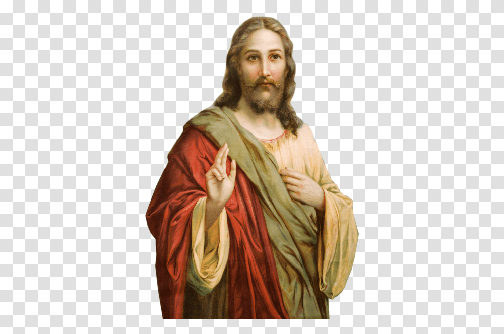 Jesus Picture Two Fingers, Person, Human Transparent Png