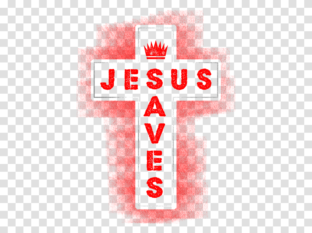 Jesus Saves Religion God Christ Cross Faith Portable Battery Charger Vertical, Symbol, Text, Alphabet, Number Transparent Png