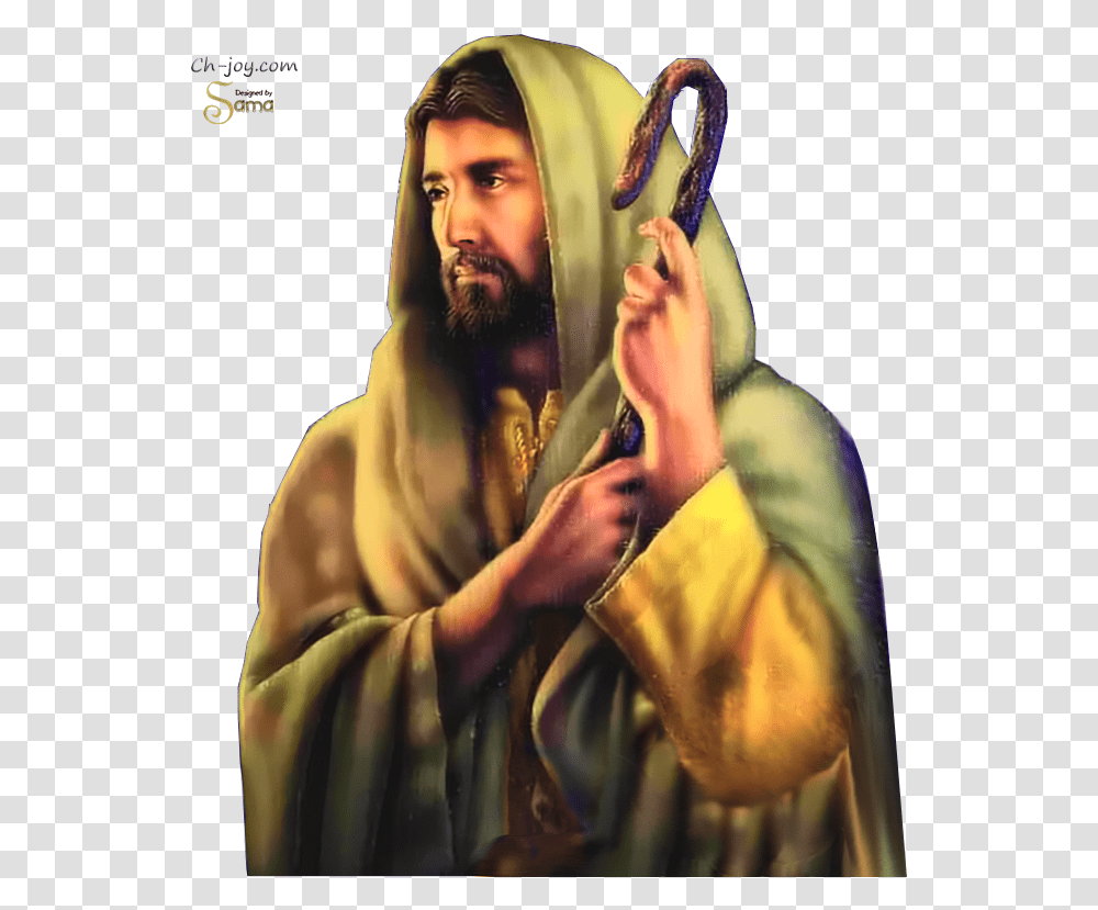 Jesus Shepherd Good Shepherd, Person, Face, Hand, Portrait Transparent Png