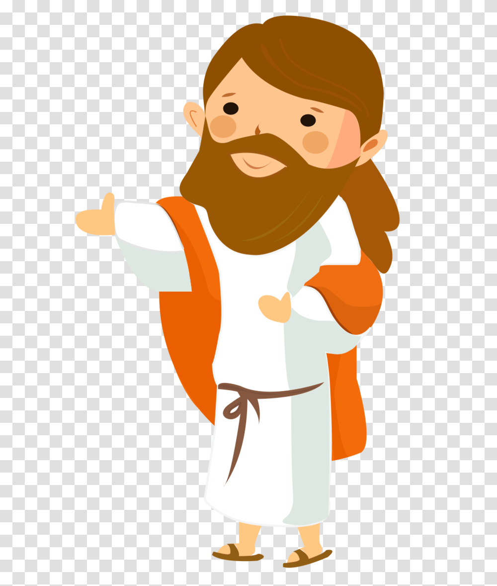 Jesus Vector Image, Person, Human, Face, Costume Transparent Png