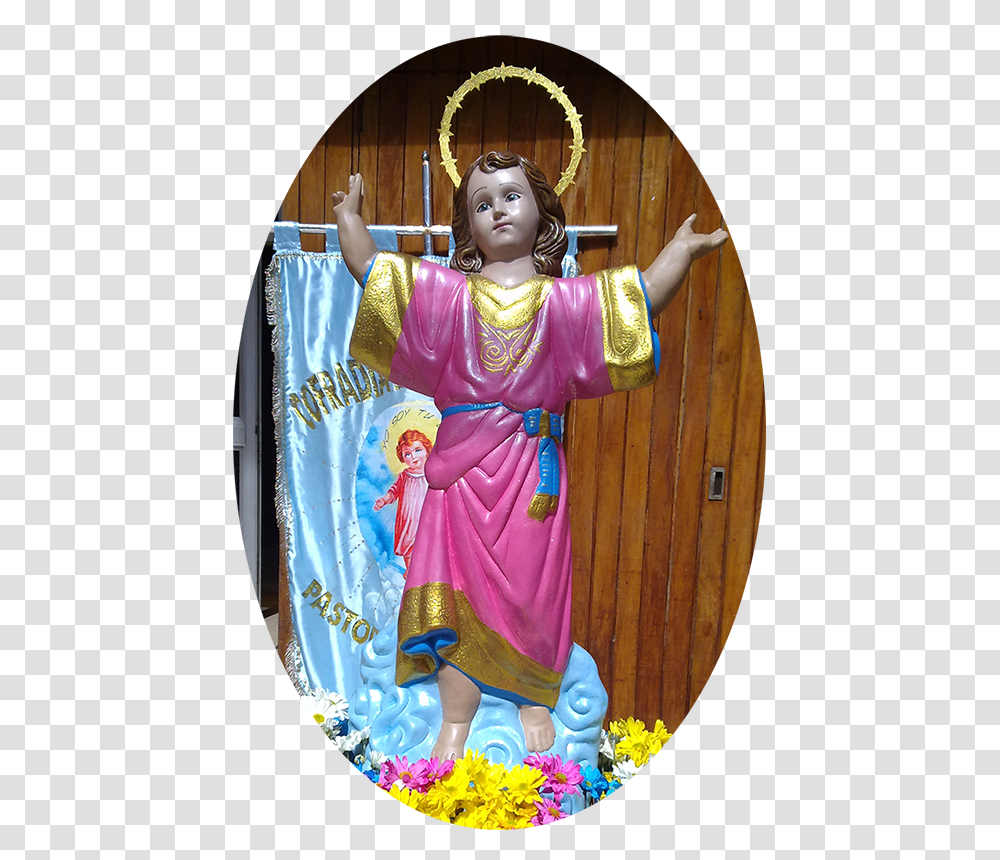Jesus Wall Clock, Doll, Toy, Person Transparent Png