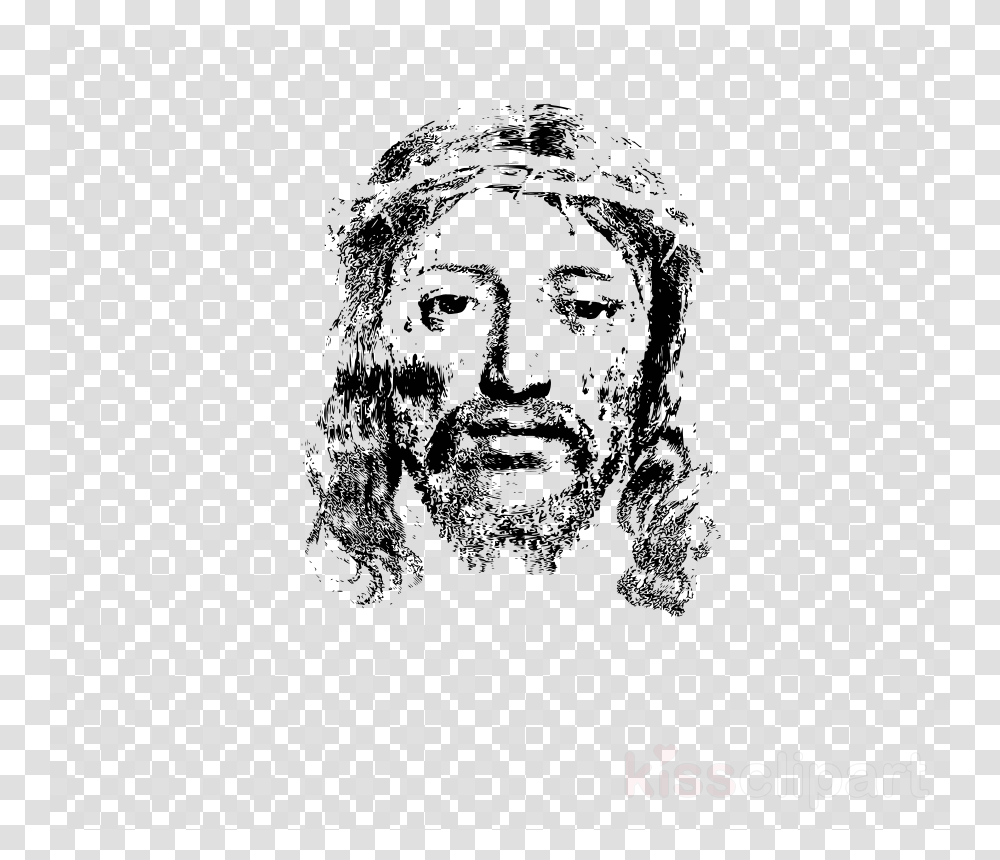 Jesus With Thorn Crown, Texture, Polka Dot, Rug, Pattern Transparent Png