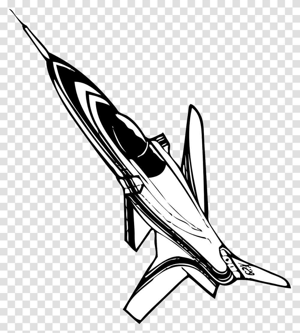 Jet Black Amp White Clip Art, Vehicle, Transportation, Aircraft, Weapon Transparent Png