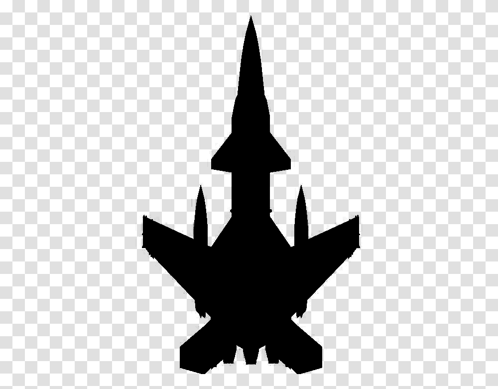 Jet Fighter Silhouette Jet Fighter Top View, Gray, World Of Warcraft Transparent Png