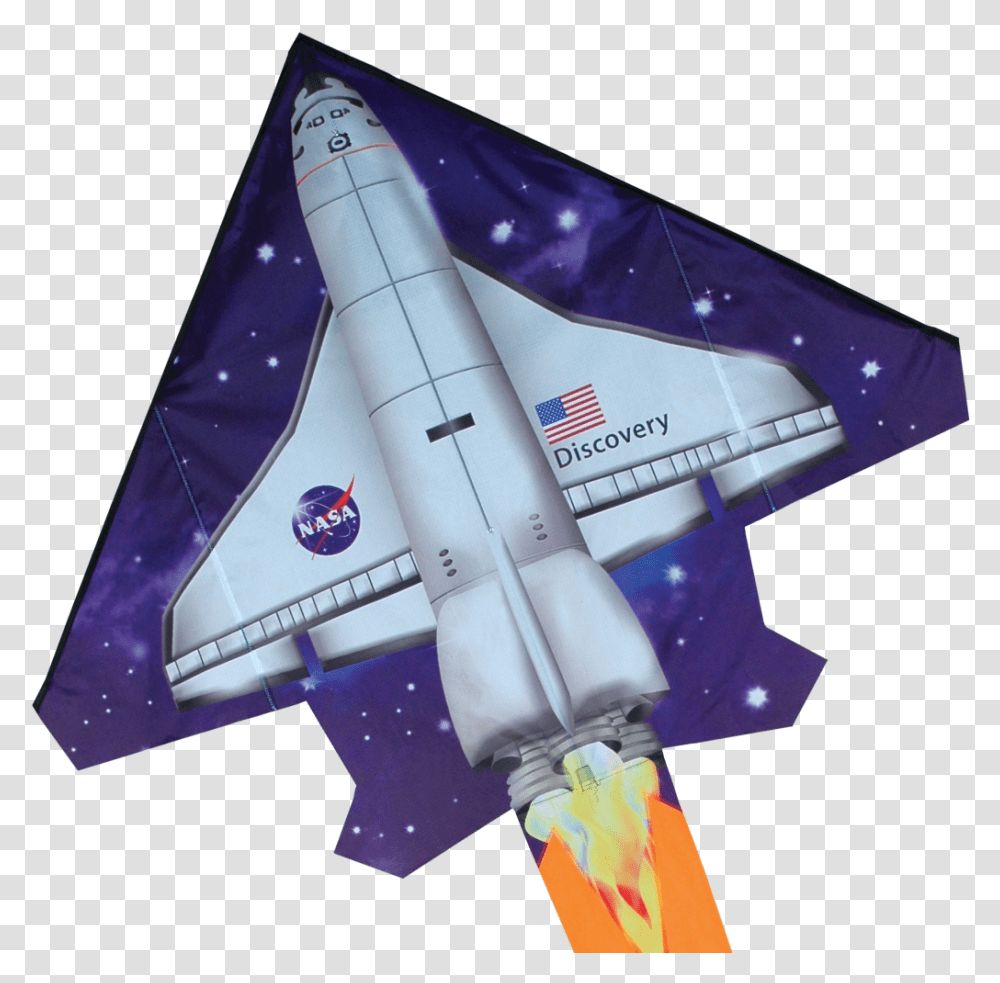 Jet Kite Space Shuttle Rocky Mountain Flag Company Nasa Insignia, Spaceship, Aircraft, Vehicle, Transportation Transparent Png