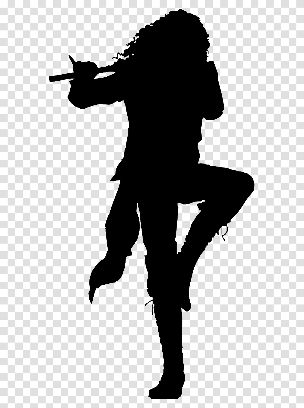Jethro Tull Pose, Silhouette, Person, Human, Stencil Transparent Png