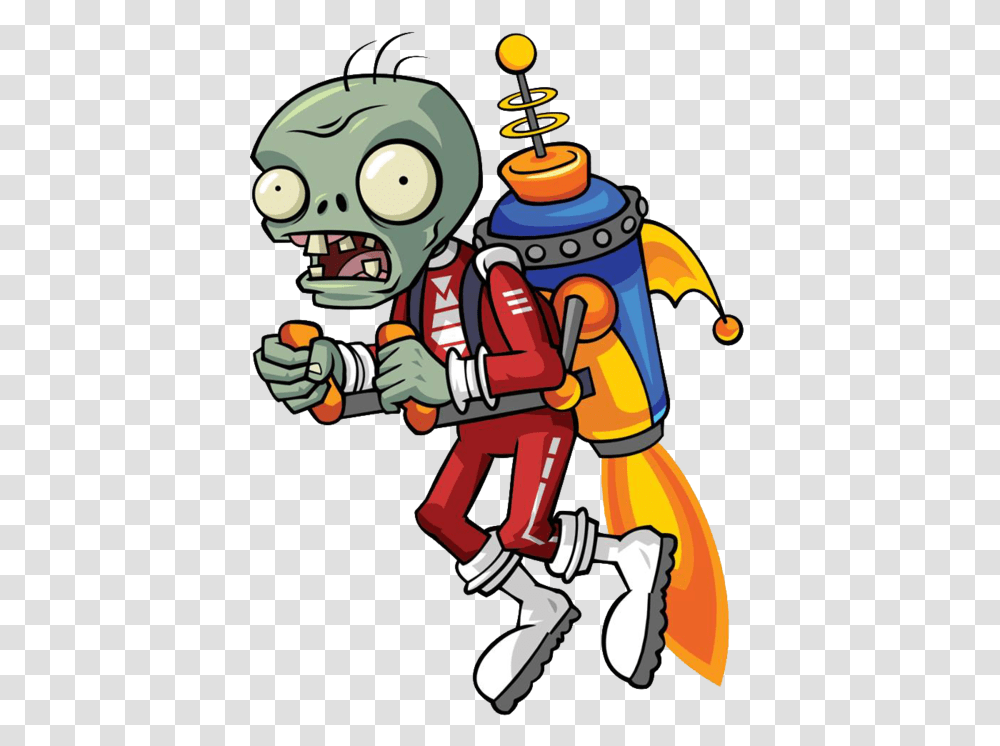 Jetpack Zombie Art In Plants Vs Zombies, Fireman Transparent Png