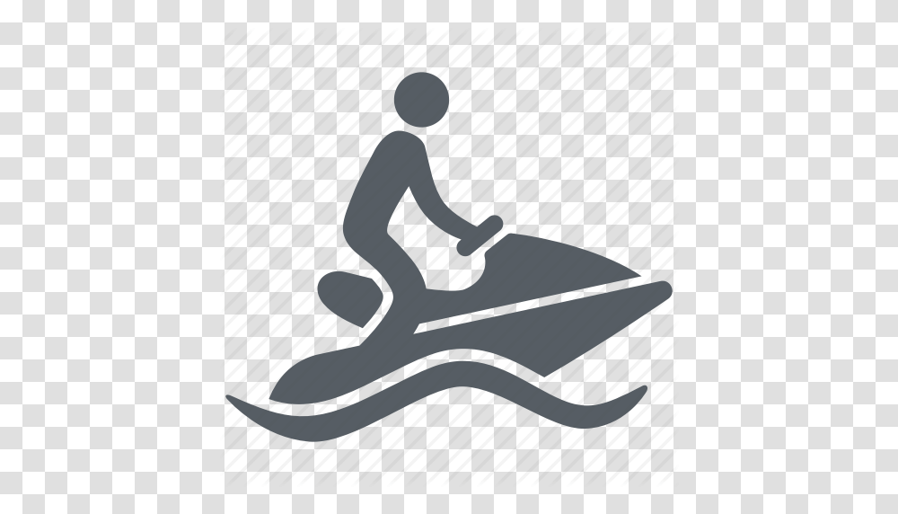 Jetski People Scooter Sport Water Icon, Drawing, Kneeling Transparent Png