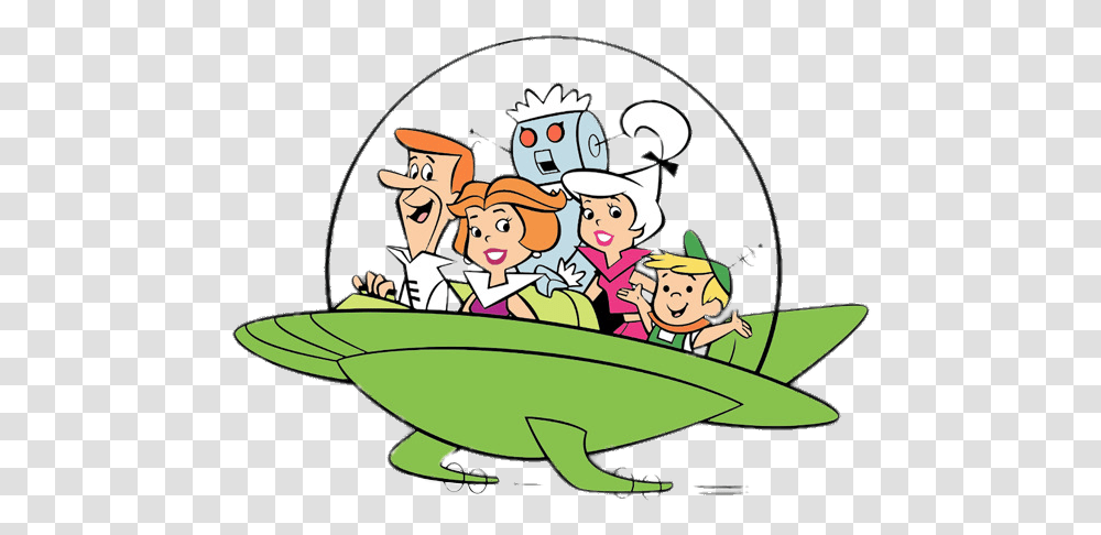 Jetsons In Their Spacecraft Image Spaceship, Amusement Park, Graphics, Art, Theme Park Transparent Png