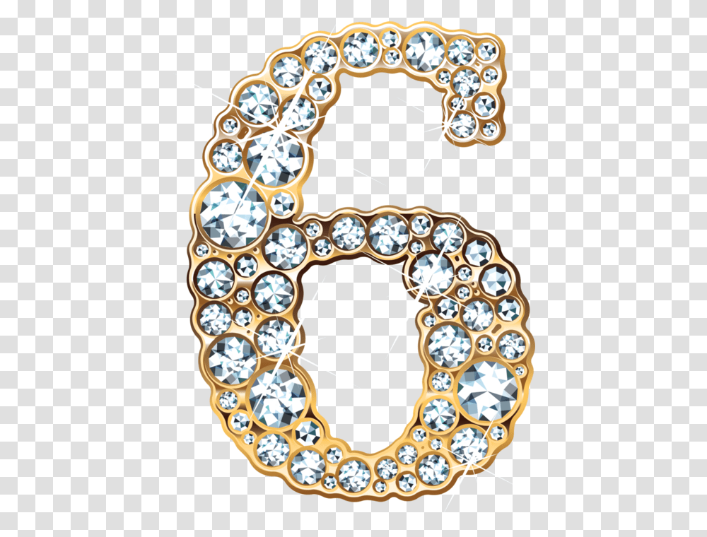 Jewel Clipart Six Numeros Con Diamantes, Accessories, Accessory, Jewelry, Pattern Transparent Png