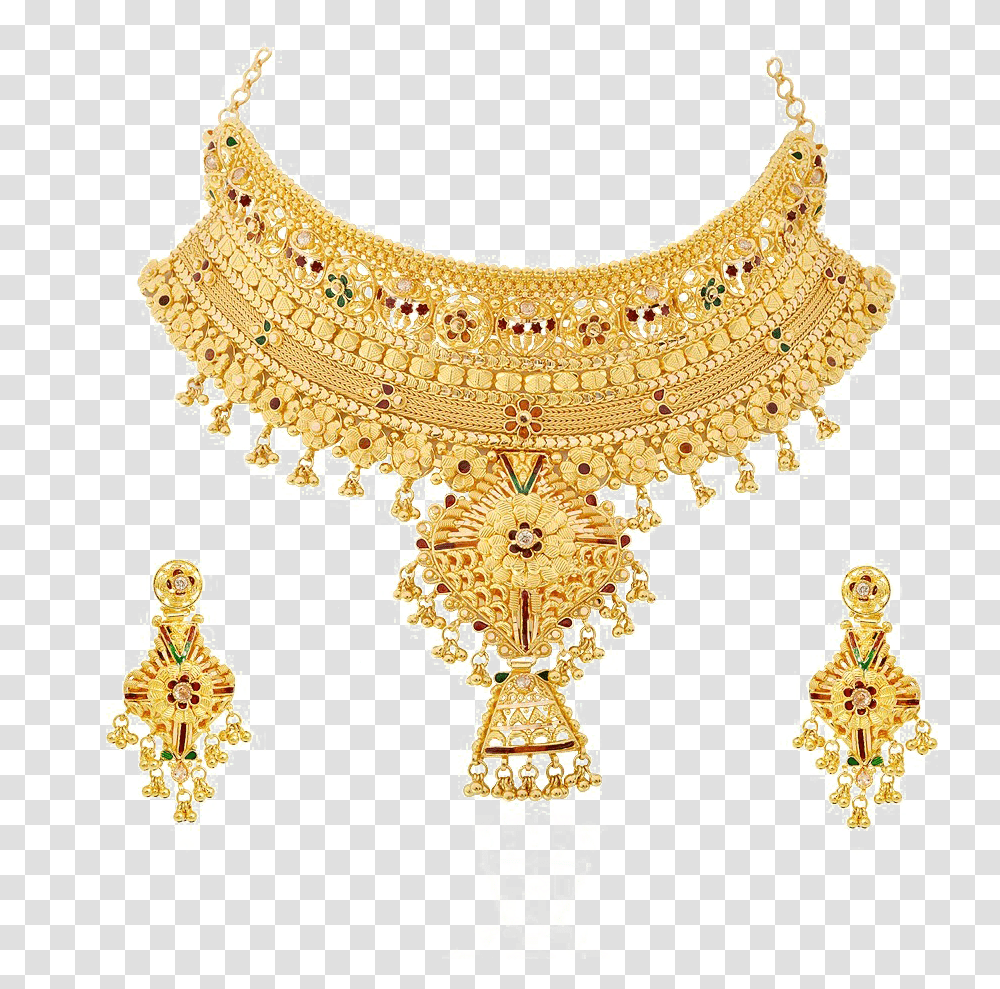 Jewel Set Clipart 30 Gram Gold Necklace Design, Chandelier, Lamp, Jewelry, Accessories Transparent Png