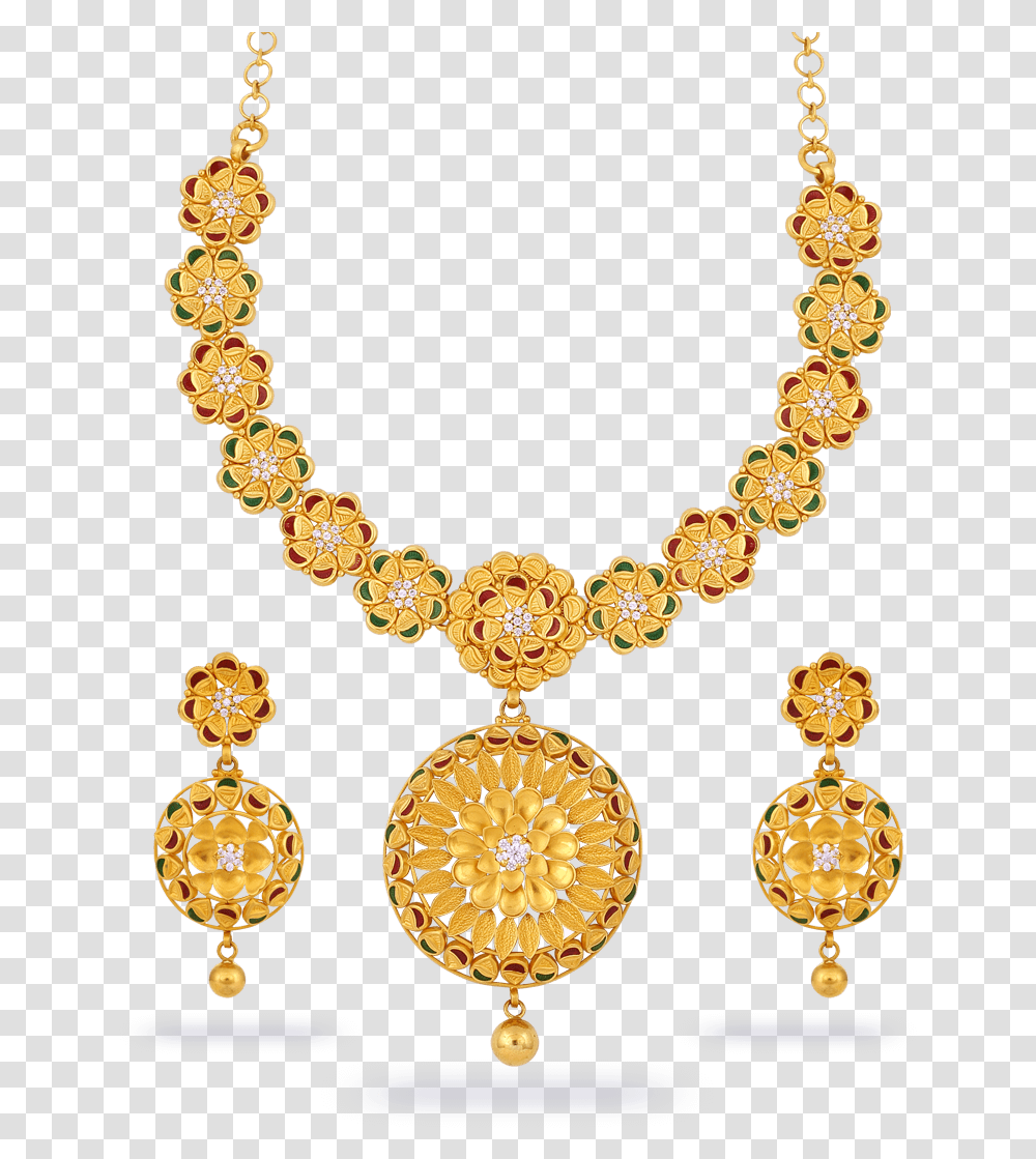 Jewel Set Hd Gold Necklace Set, Jewelry, Accessories, Accessory Transparent Png