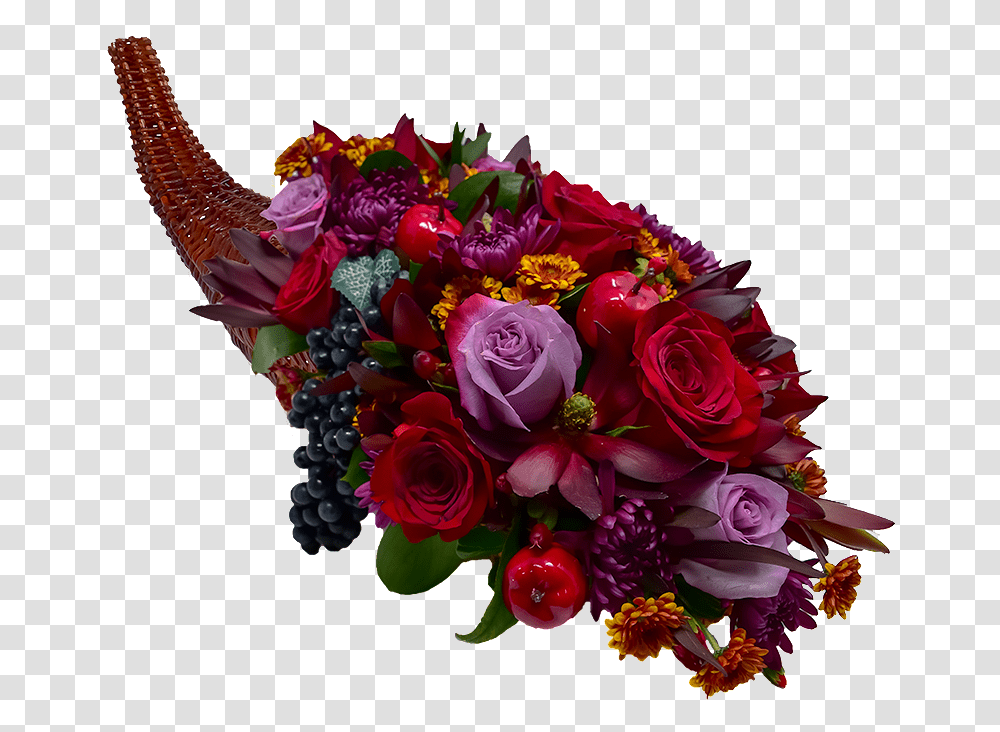 Jewel Tones Floral Cornucopia Garden Roses, Plant, Flower, Blossom, Flower Bouquet Transparent Png