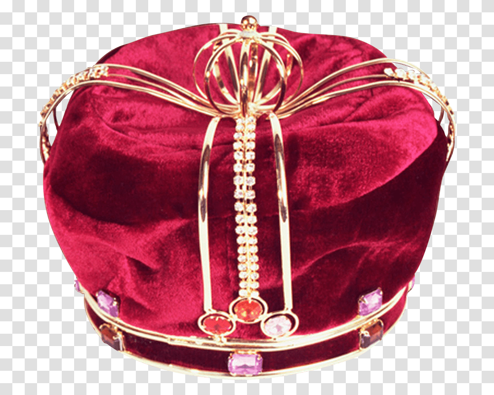 Jeweled Red Velvet Kings Crown Red Kings Crown, Accessories, Accessory, Birthday Cake, Dessert Transparent Png