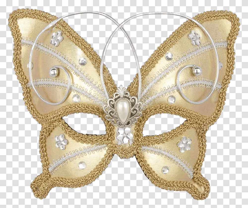 Jewelled Butterfly Venetian Masquerade Masks, Belt, Accessories, Accessory Transparent Png