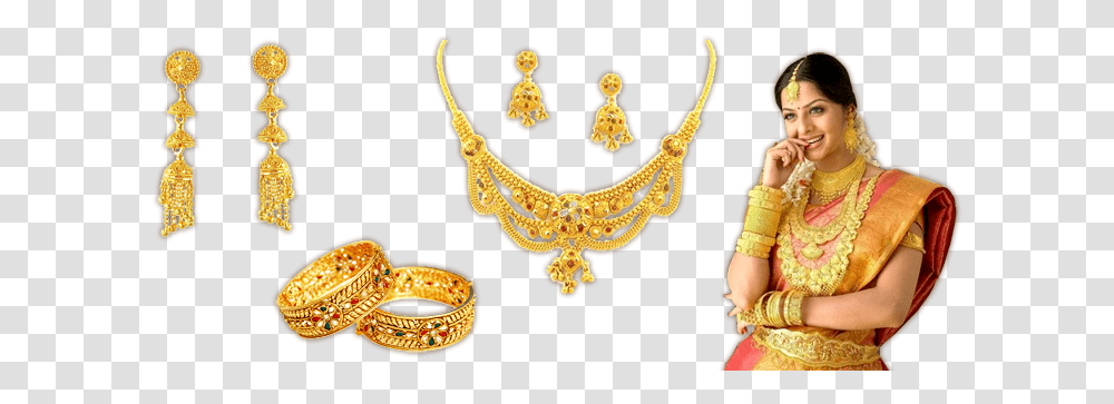 Jewellery Shop Gold Jewellery Banner, Person, Human, Jewelry, Accessories Transparent Png