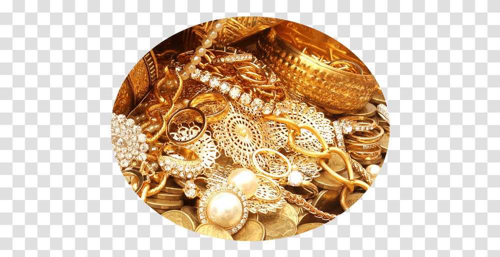 Jewelry Box Broken Chains Gold And Jewels Treasure, Accessories, Accessory, Bangles Transparent Png