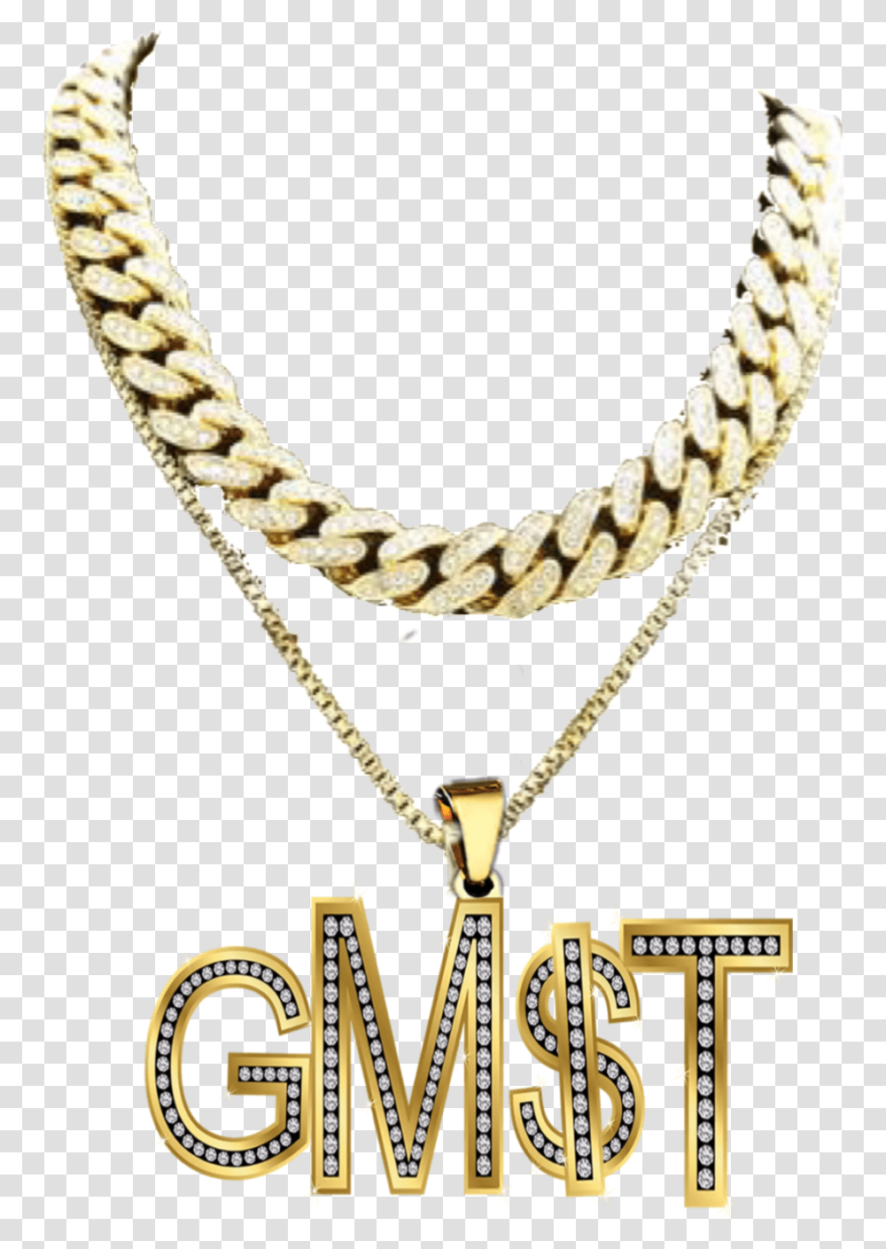 Jewerly Necklace Chain Diamond Gold Rapper Gmst Rapper Chain, Pendant, Snake, Reptile, Animal Transparent Png