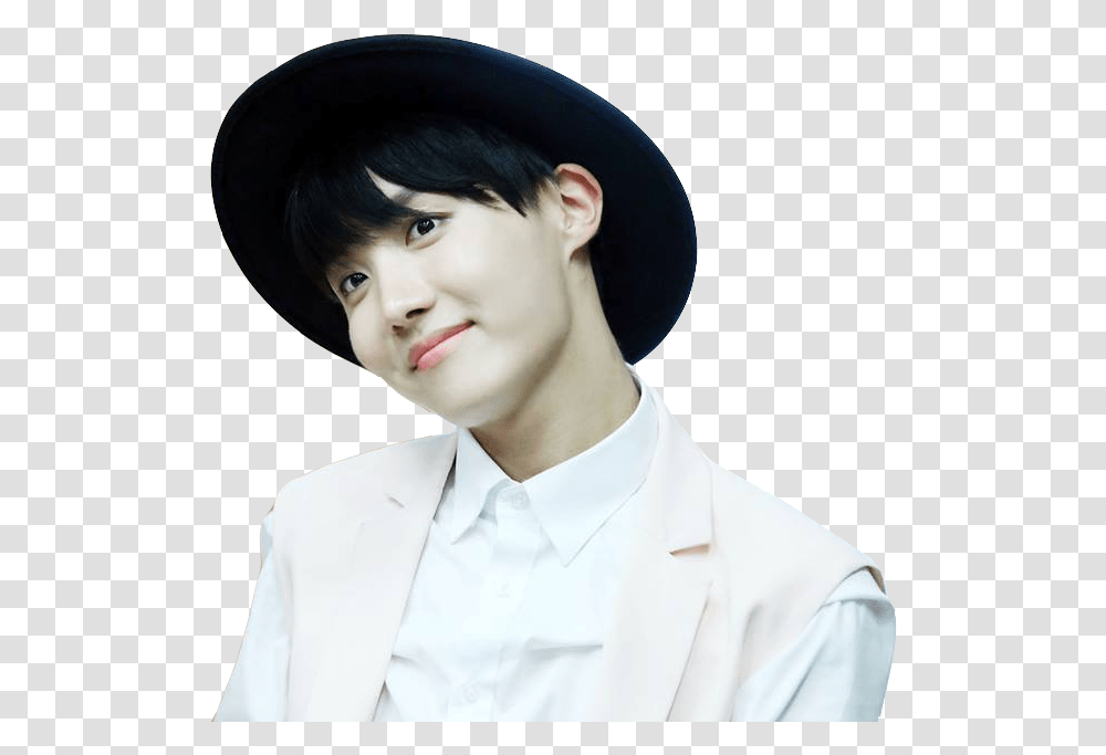 Jhope Drawing White Hair Jhope White Background, Person, Human, Chef, Hat Transparent Png