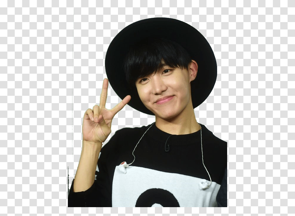 Jhope With A Hat, Apparel, Person, Human Transparent Png