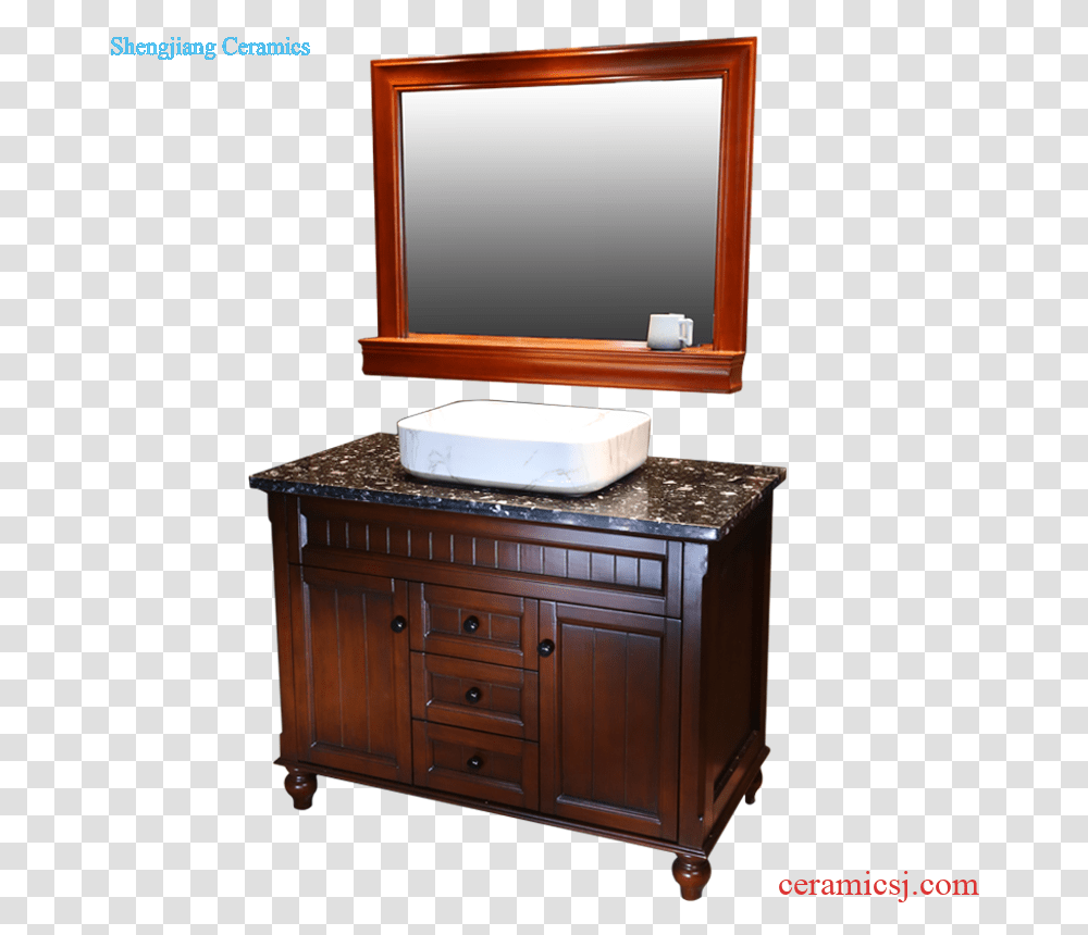 Jia Depot Lavatory Ceramic Art Basin Of Archaize Floor Bathroom Sink, Furniture, Sink Faucet, Cabinet, Wood Transparent Png