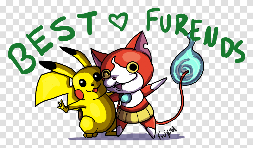 Jibanyan And Pikachu, Poster, Advertisement Transparent Png