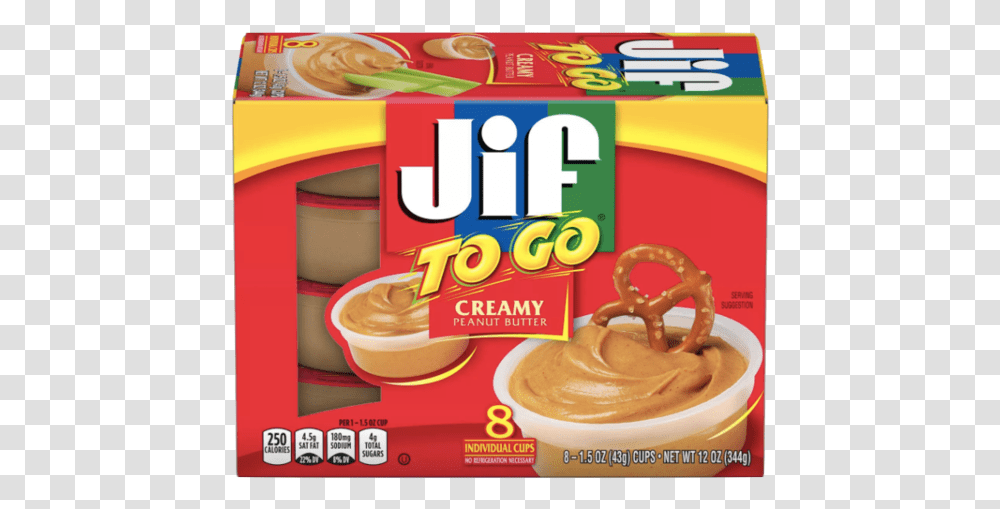 Jif Peanut Butter To Go, Food, Bowl, Cracker, Bread Transparent Png