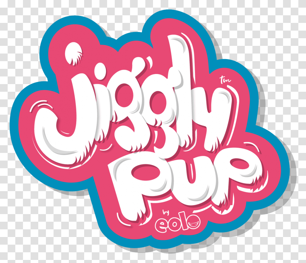 Jiggly Pup Archives Jiggly Pup Logo, Text, Heart, Hand, Alphabet Transparent Png