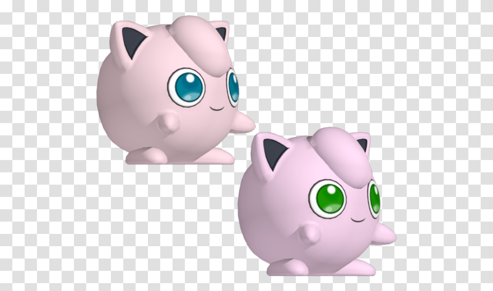 Jigglypuff 3d Model Free, Toy, Piggy Bank Transparent Png
