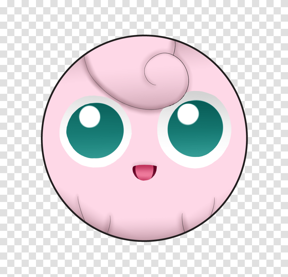 Jigglypuff From Pokemon On A Or Pin Back Button, Egg, Food Transparent Png