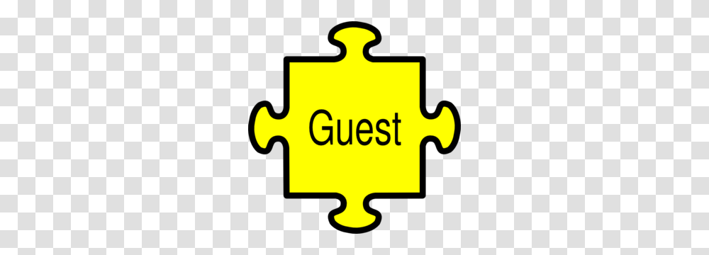 Jigsaw Guest Yellow Clip Art, Jigsaw Puzzle, Game Transparent Png