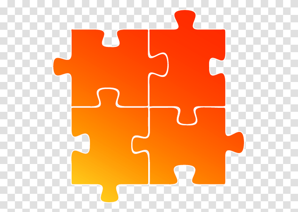 Jigsaw Puzzle Pieces Orange Puzzle Piece Vector, Game Transparent Png