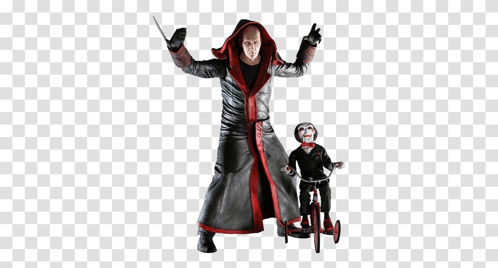 Jigsaw Saw 1 Image Neca Jigsaw, Clothing, Person, Performer, Overcoat Transparent Png