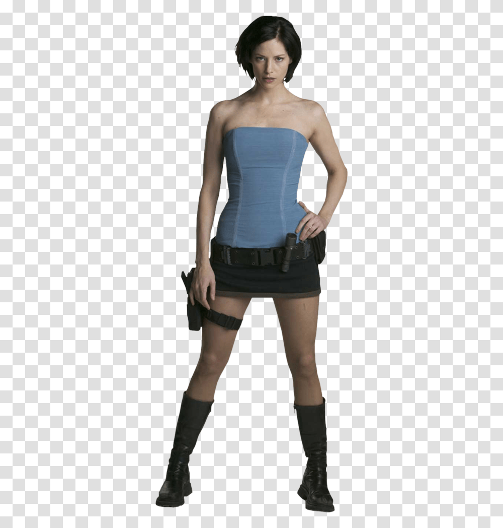 Jill Valentine Resident Evil Movie, Person, Blouse, Sleeve Transparent Png