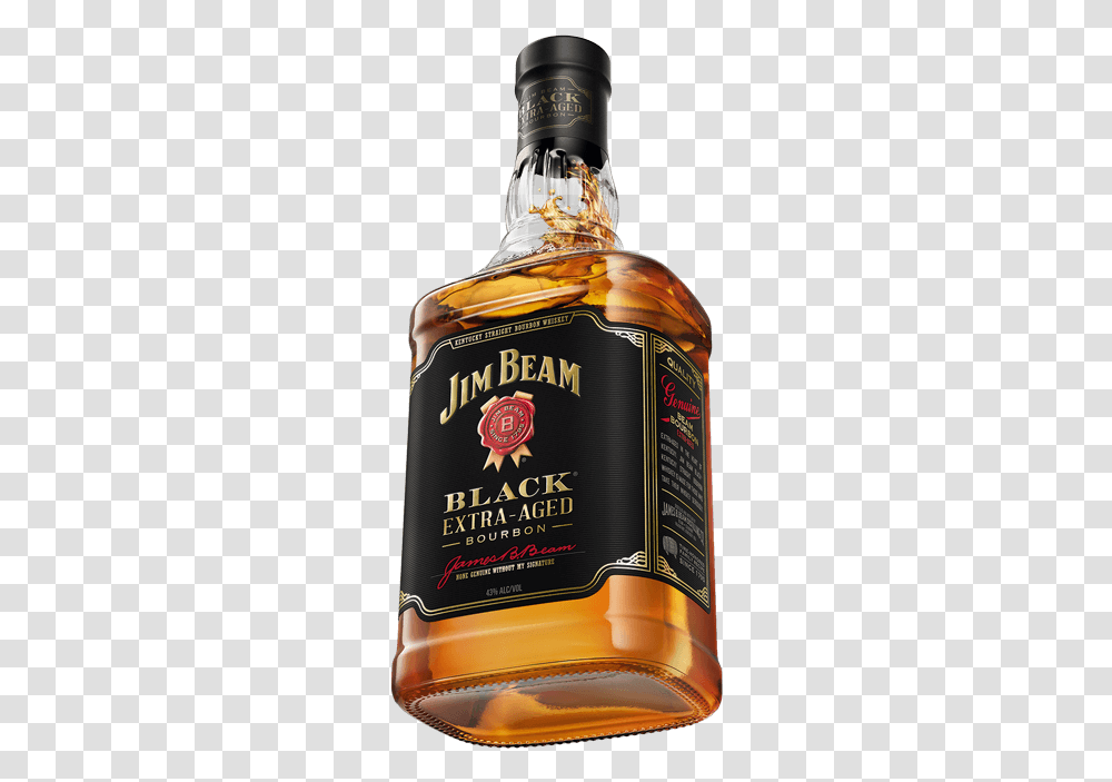 Jim Beam Black, Liquor, Alcohol, Beverage, Drink Transparent Png