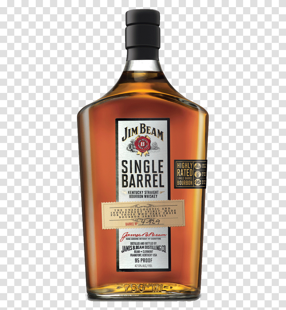 Jim Beam Jim Beam Single Barrel, Liquor, Alcohol, Beverage, Drink Transparent Png