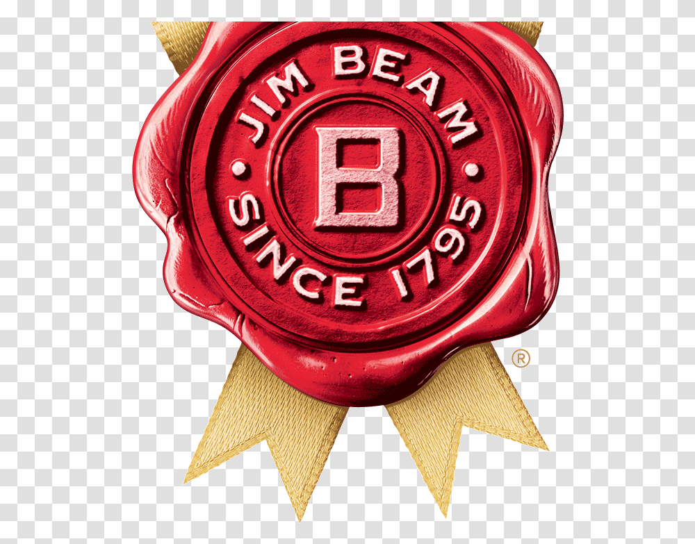 Jim Beam Since 1795 Jim Beam Bourbon Logo, Symbol, Trademark, Fire Hydrant, Wax Seal Transparent Png