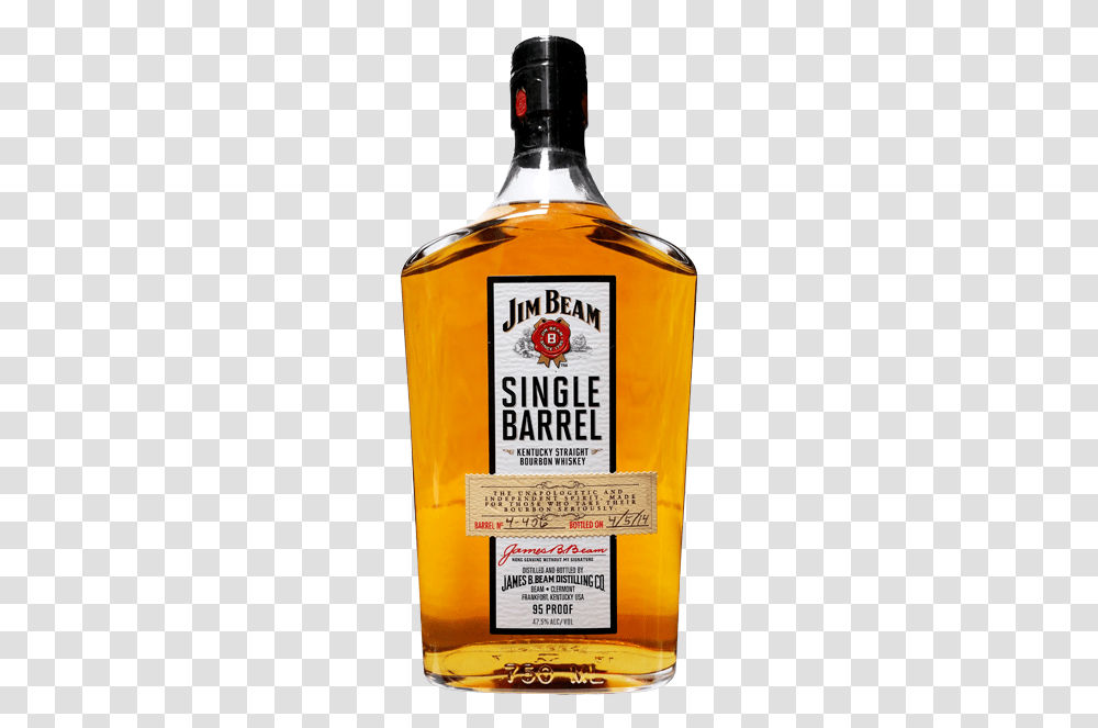 Jim Beam Single Barrel 95 Proof, Liquor, Alcohol, Beverage, Drink Transparent Png