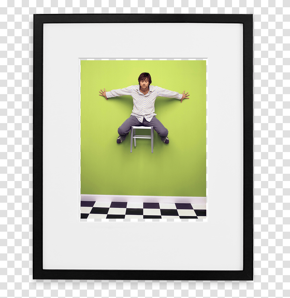Jim Carrey 6 Sitting, Person, Chair, Furniture, Clothing Transparent Png