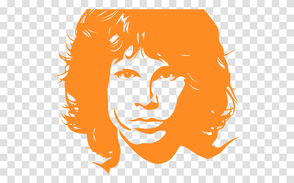 Jim Morrison, Face, Fire Transparent Png