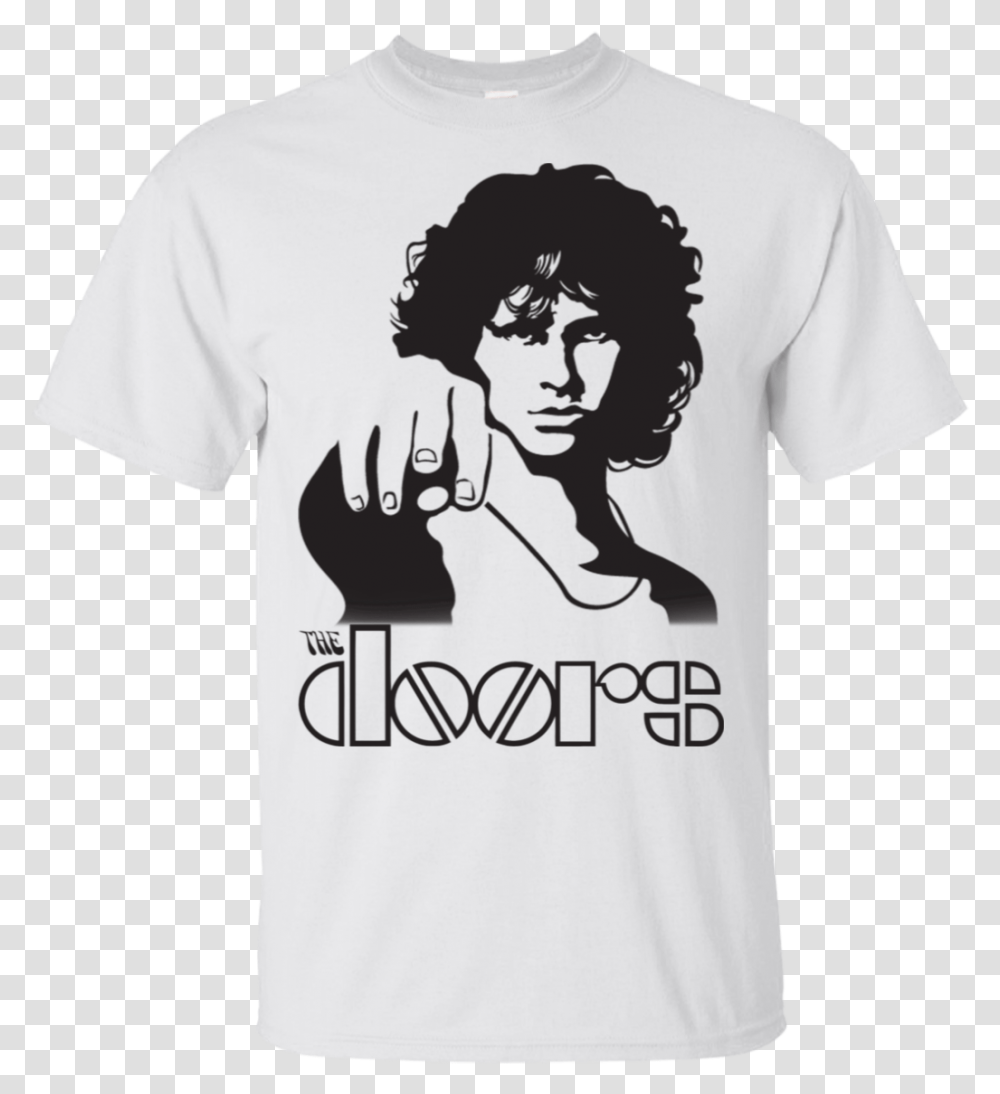 Jim Morrison Wall Sticker, Apparel, T-Shirt, Sleeve Transparent Png