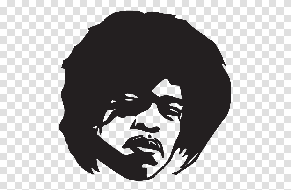Jimi Hendrix Decal, Stencil, Person, Human Transparent Png
