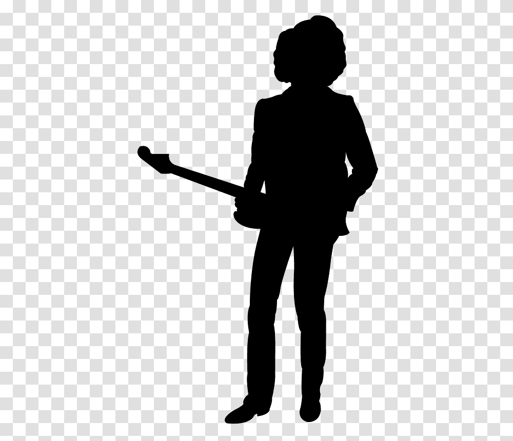 Jimi Hendrix Guitar Silhouette, Person, Human, Ninja, Duel Transparent Png