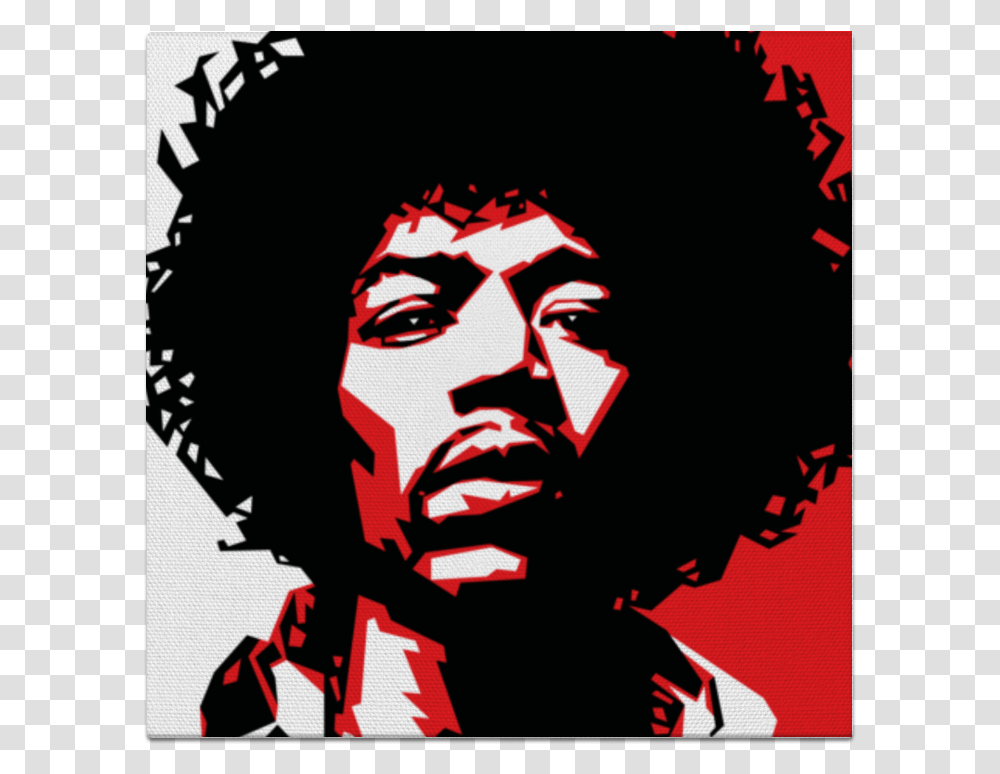 Jimi Hendrix Guitarist Graphic Design Stencil Poster Stencil Art Jimi Hendrix, Hair, Advertisement, Person, Human Transparent Png