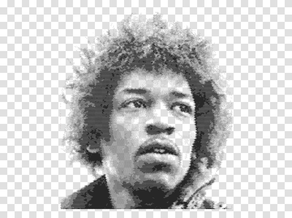 Jimi Hendrix, Hair, Head, Silhouette, Person Transparent Png