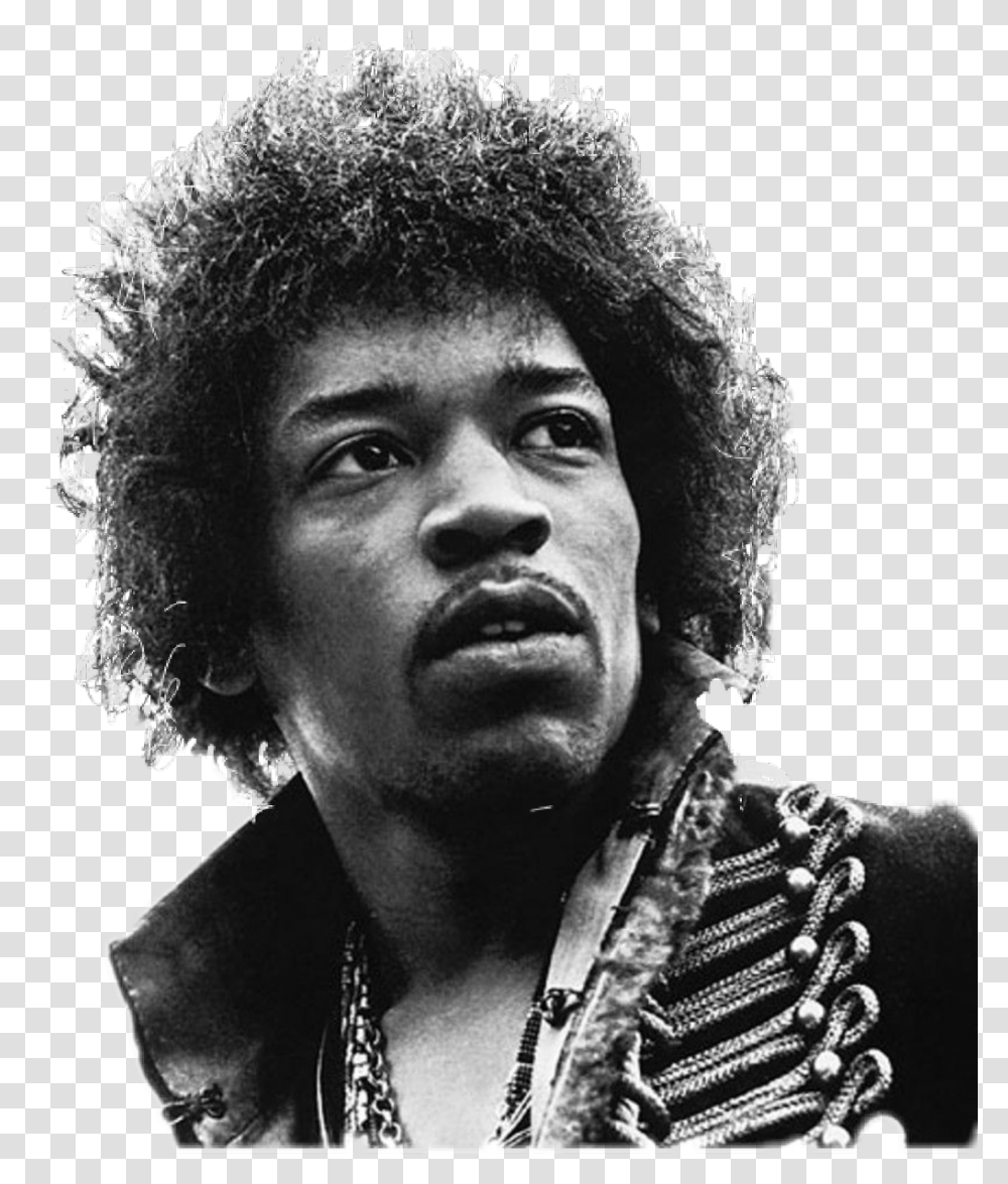 Jimi Hendrix Jmacsticker Jimi Hendrix, Face, Person, Human, Hair Transparent Png