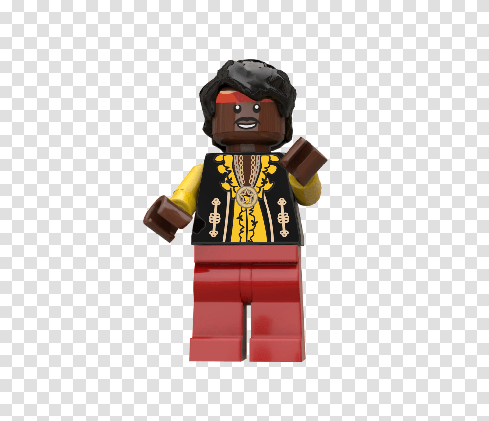 Jimi Hendrix Minifig Exclusively Made With Lego Parts And Custom, Toy, Nutcracker, Robot, Label Transparent Png